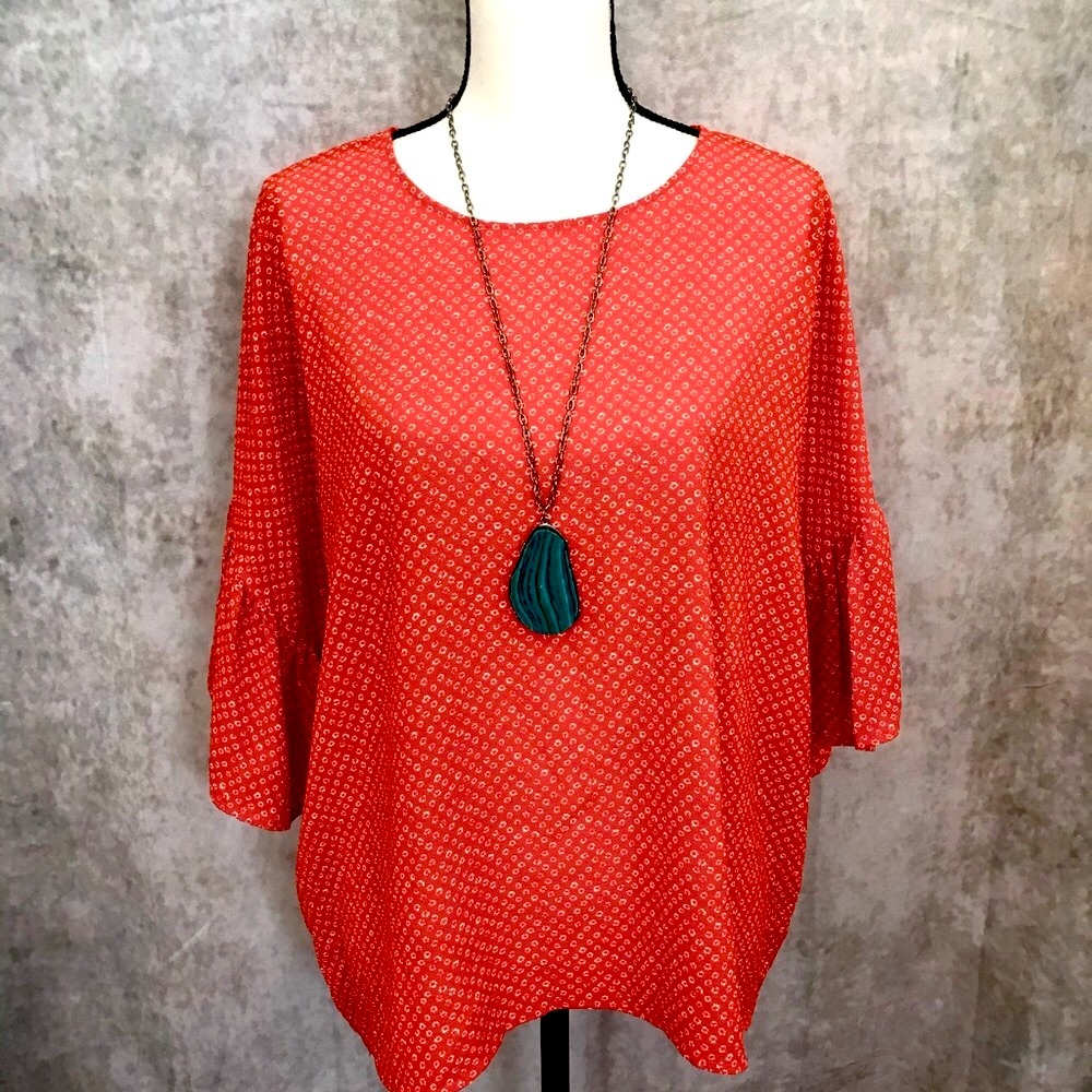 Bobeau Coral Blouse, size L